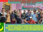 Ketgam : Anggota DPRD Kabupaten Konawe Utara Dapil IV Asamawati, A.Md Saat Menggelar Reses Masa Sidang III Tahun 2025 di Desa Lapulu, Kecamatan Lembo. ( Minggu, 24/8/2025 )
