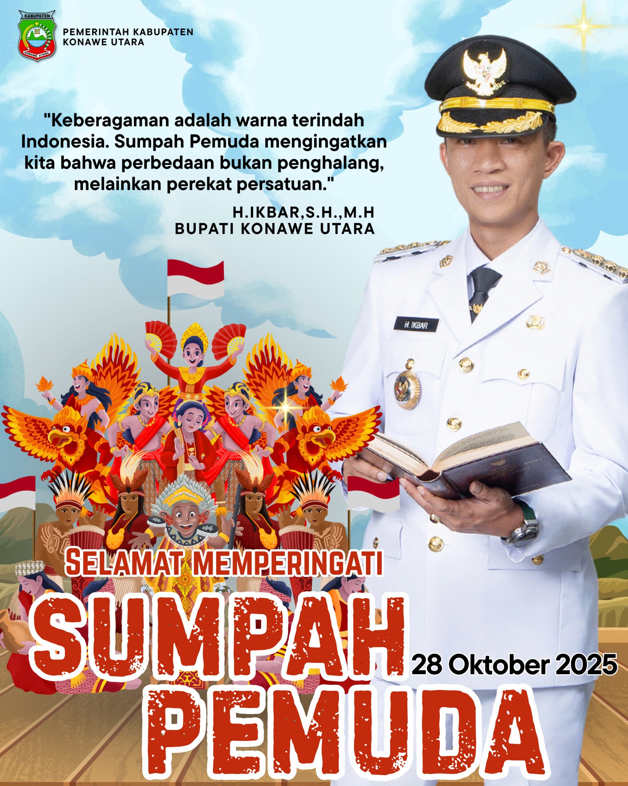 Ketgam : Bupati Konawe Utara H. Ikbar, S.H,.M.H